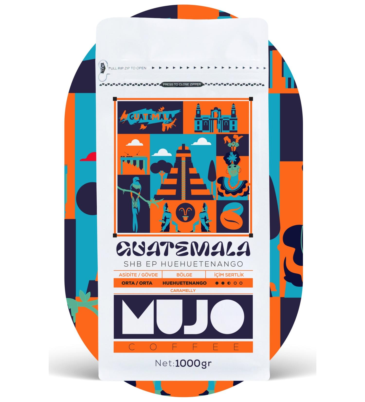Mujo Coffee Guatemala Heuheutenango Shb Ep Bean Coffee-1000gr