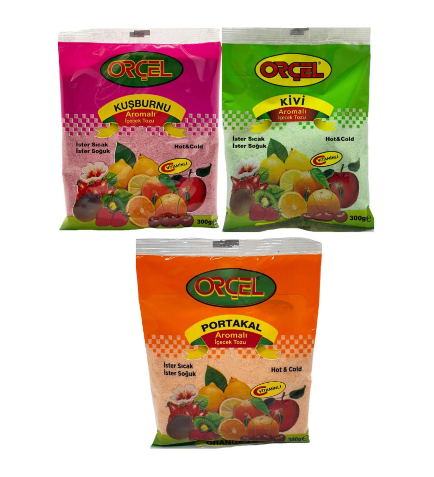 OR EL Orange Rosehip Kiwi Flavored Drink Powder Oralet Tea 3 X300gr.