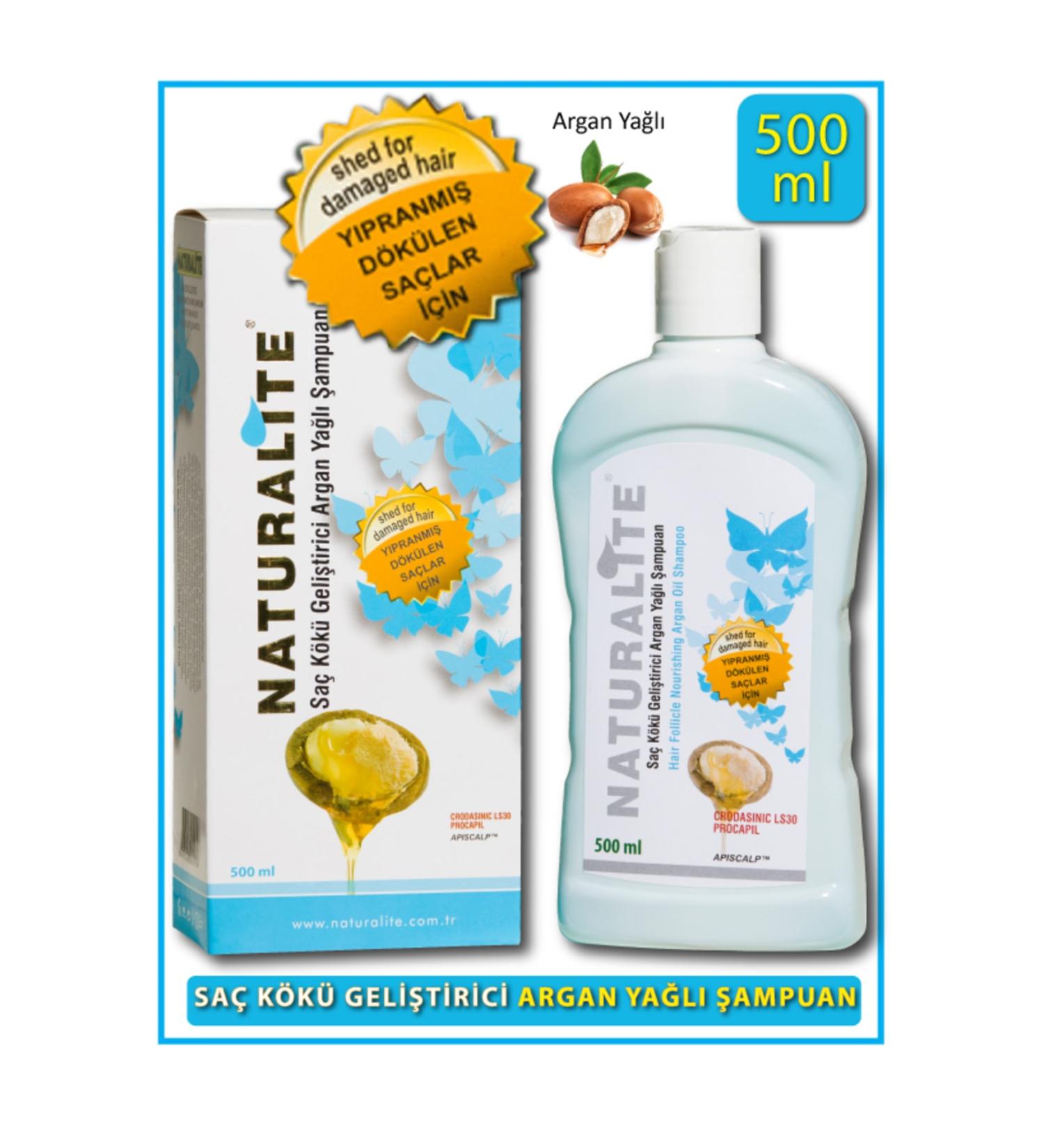 Naturalite Hair Root Enhancer Argan Oil Shampoo 500 ml