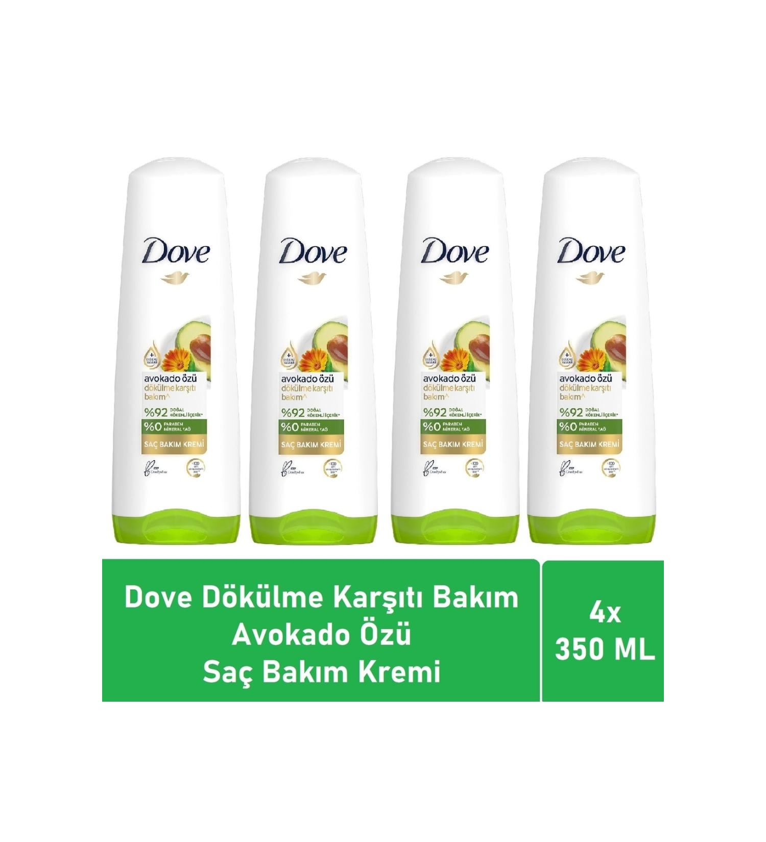 Dove Avocado Extract Anti-Hair Loss Conditioner 350 ml - 4-Pack Advantage Pack