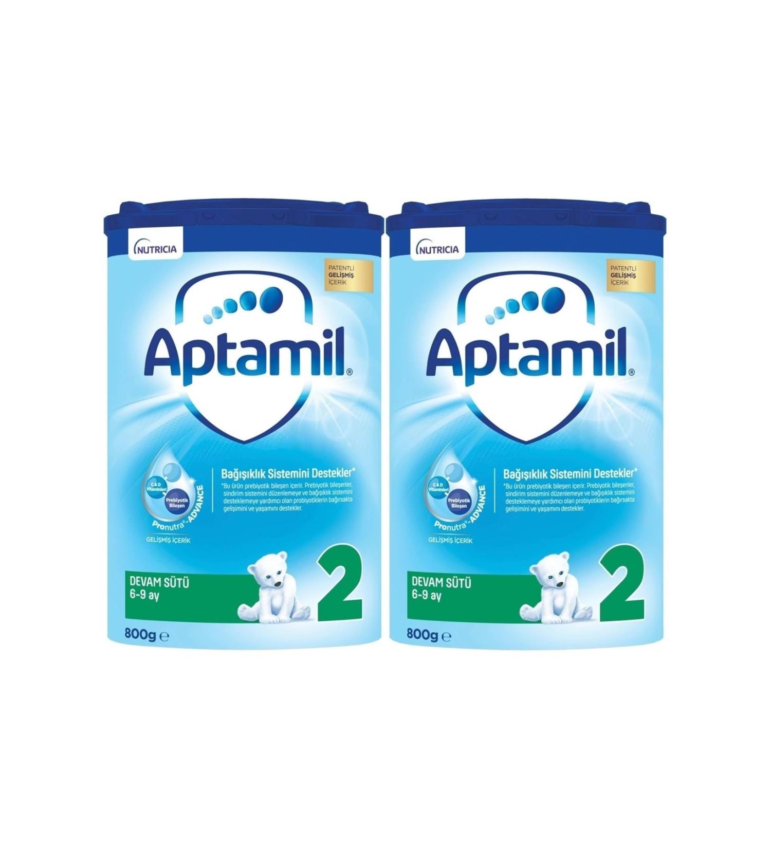 Aptamil Nutricia 800gr Follow-On Milk No:2 (6-9 Months) (Set of 2) - Buy Online on GoSupps.com