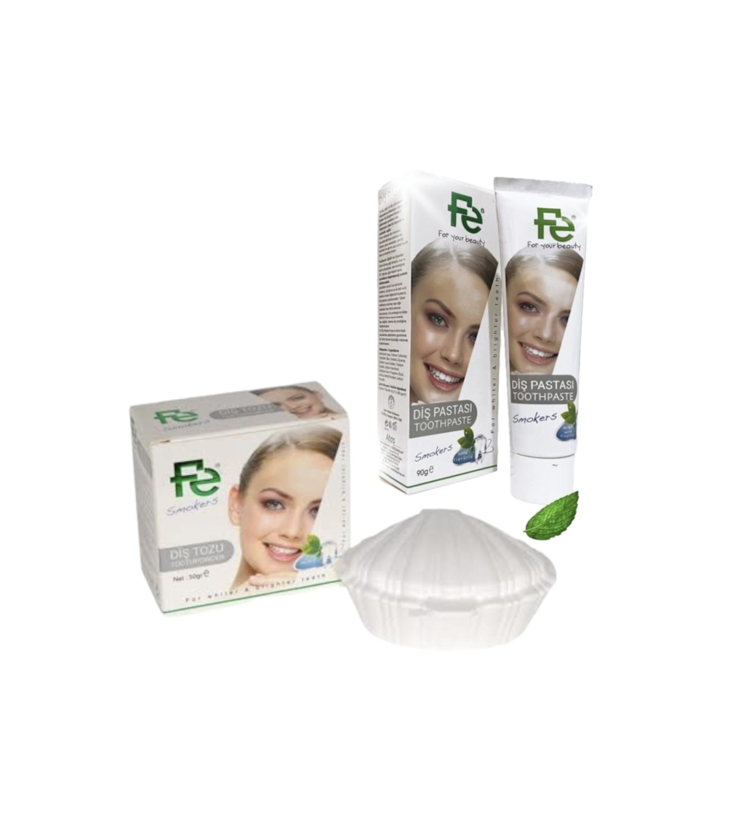 Fe Tooth Powder Mint Smokers 50gr - Tooth Paste Mint Smokers 90gr