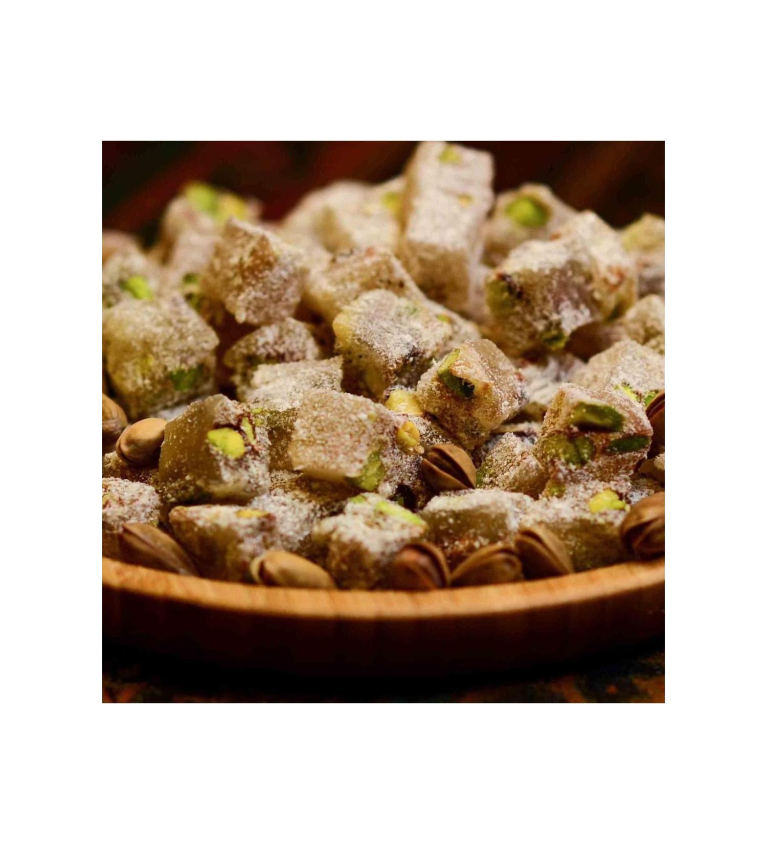 RIPE NUTS Coconut Double Roasted Pistachio Turkish Delight 500 Gr