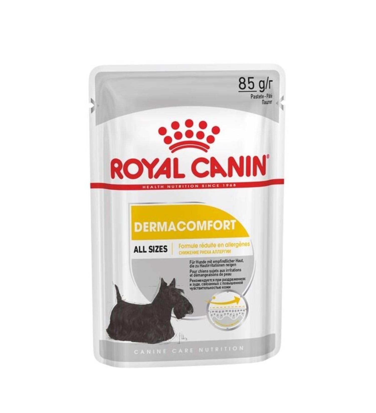 Royal Canin Dermacomfort Loaf Wet Sensitive Dog Food 85 Gr X 12 Pieces