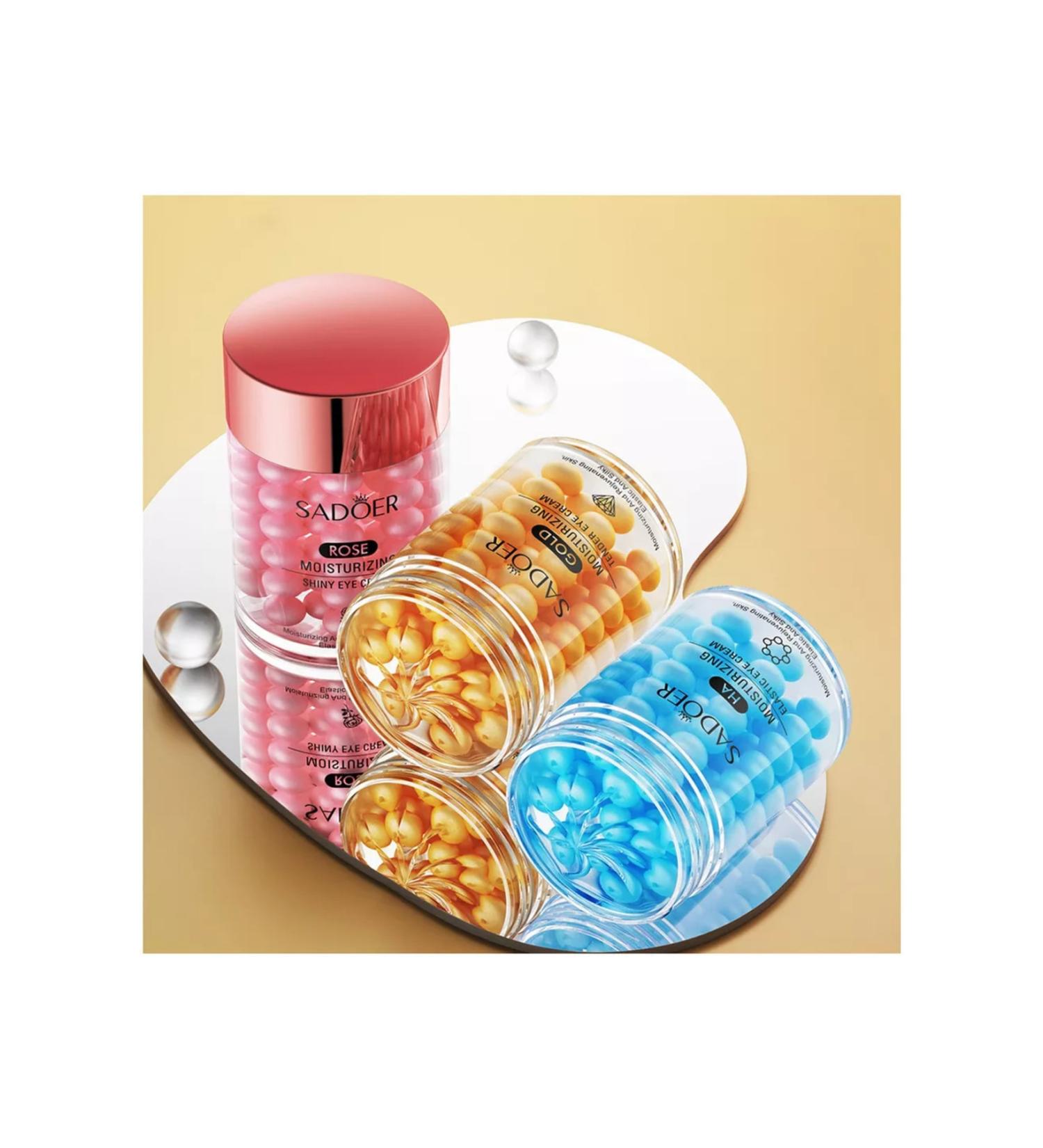 SADOER 3-Pack Eye Cream Set Japanese Rose Gold Hyaluronic Acid Essence 3x60g - Buy Online on GoSupps.com