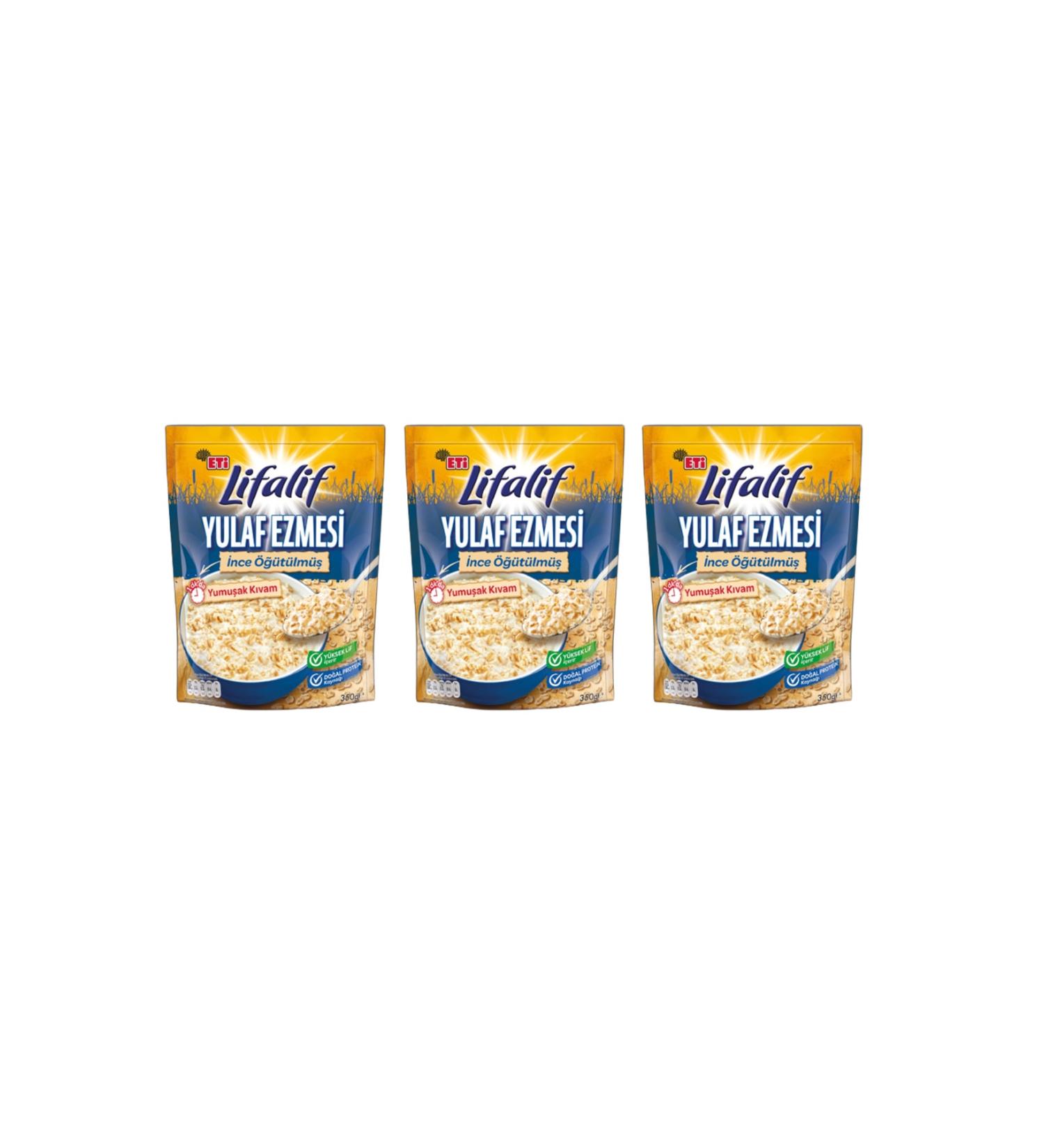 Eti Lifalif Finely Ground Oatmeal 350 Gr X 3