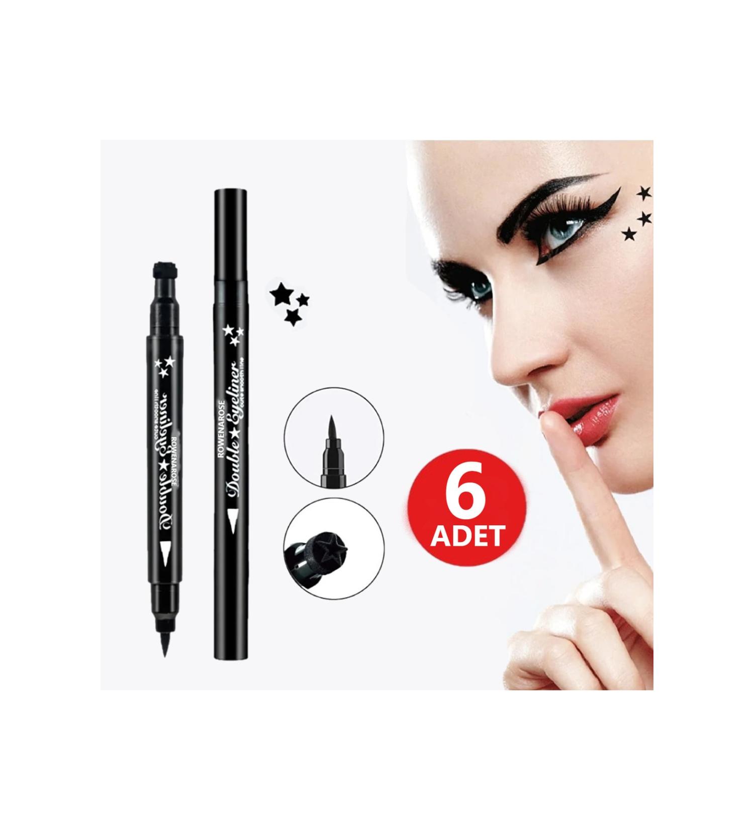 ROWENAROSE Double Sided Star Patterned Pencil Eyeliner 6 Pieces