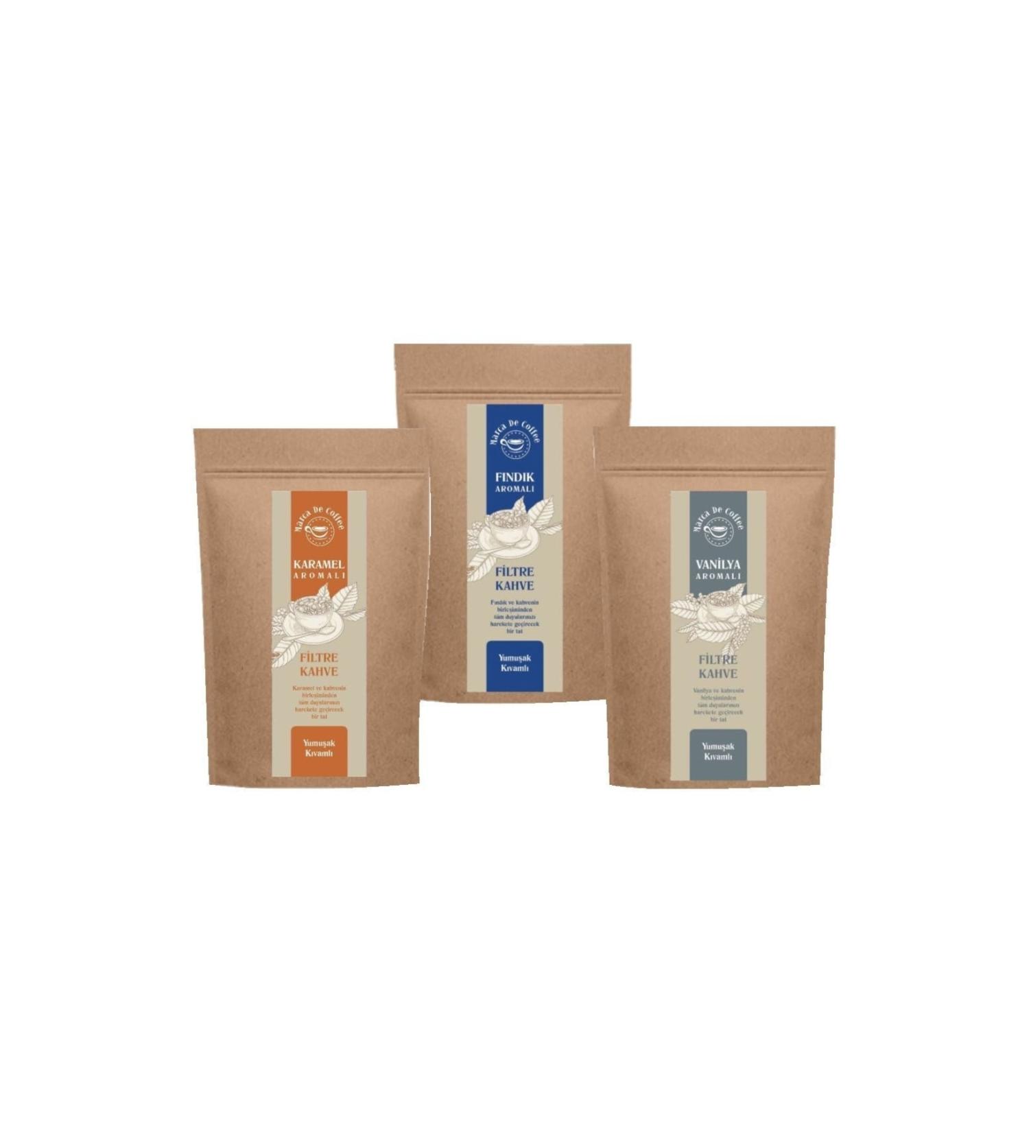 Marca De Coffee 3 Flavored Filter Coffee (Van F n Kar) 600 Gr