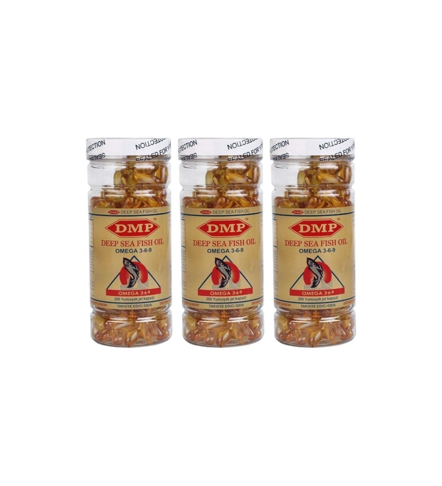 DMP Omega 3.6.9 Fish Oil 1000 Mg 3 Boxes 600 Softgels