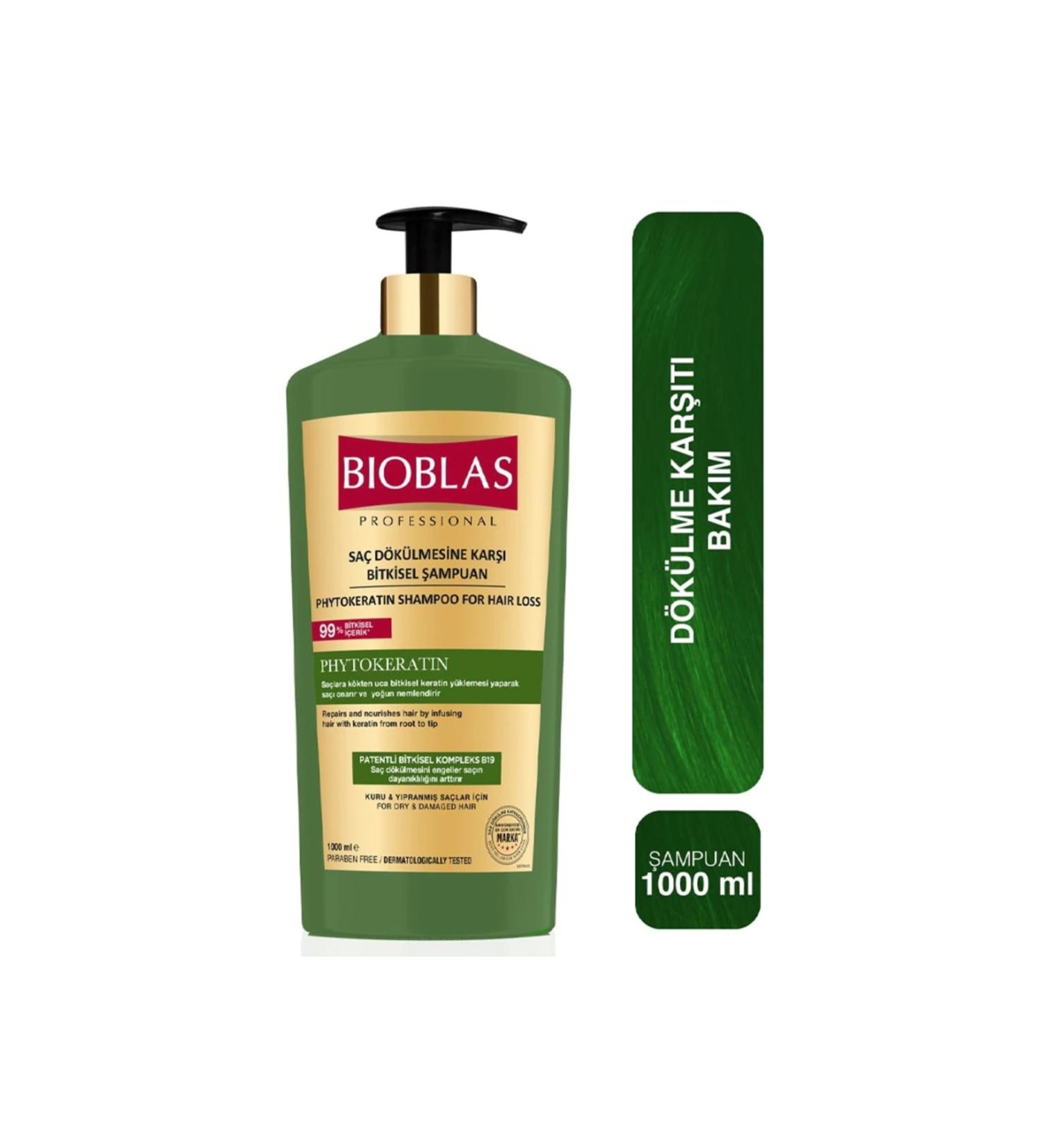 Bioblas Pytokeratin Professional Repair Shampoo for Dry and Damaged Hair 1000 Ml