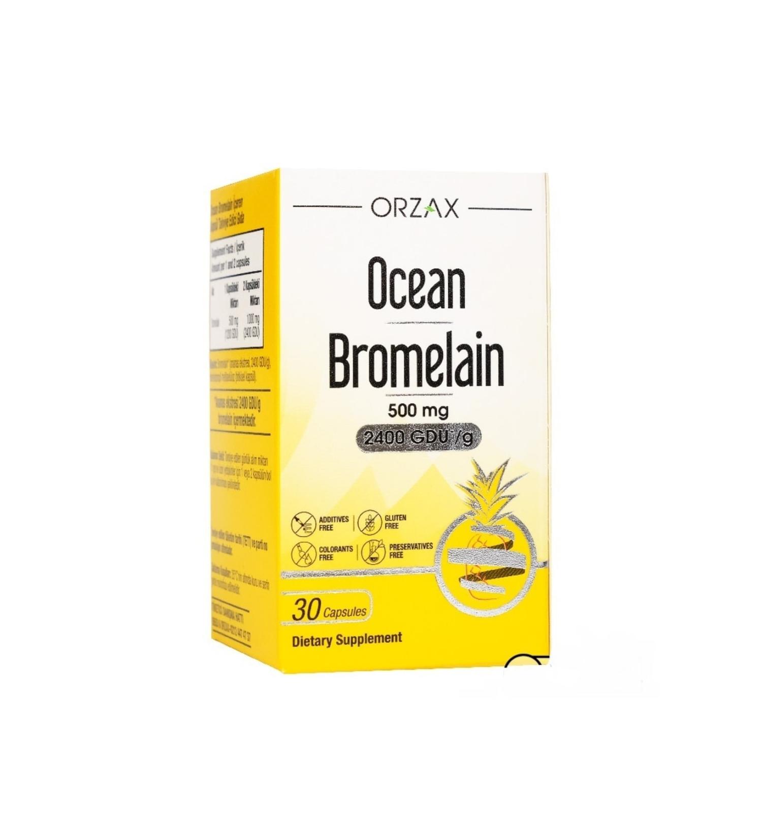 Ocean Bromelain 500 Mg 30 Capsules