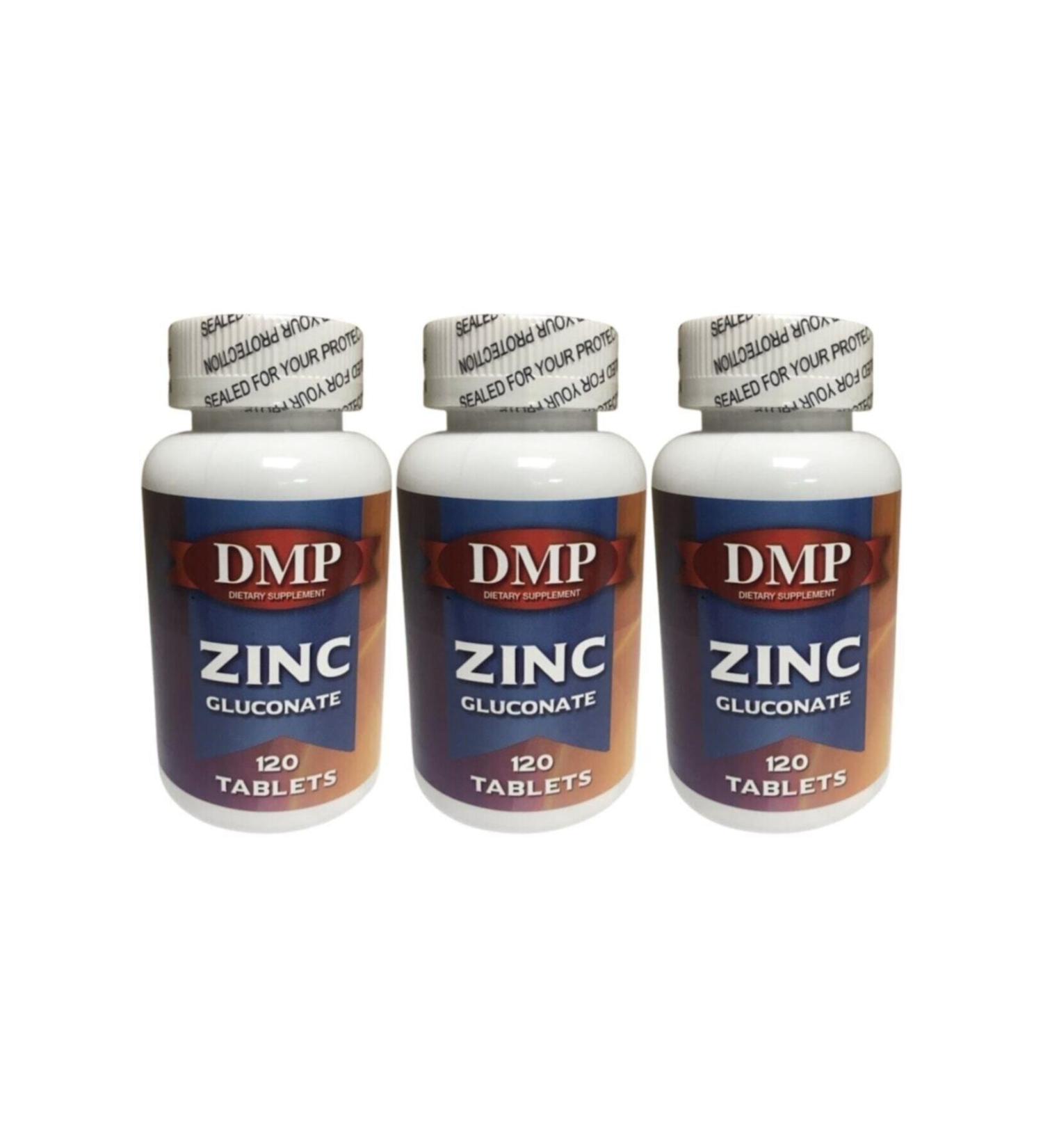 DMP Zinc Gluconate Zinc Gluconate 3 Boxes Total 360 Tablets