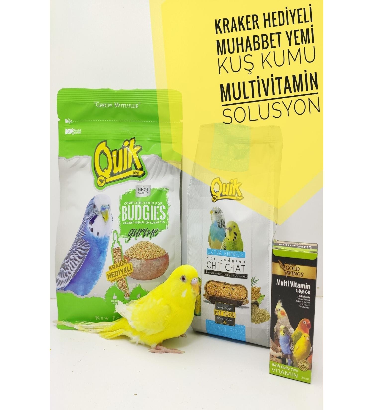 ozzipetshop Quik Budgie Food Crackers Multivitamin