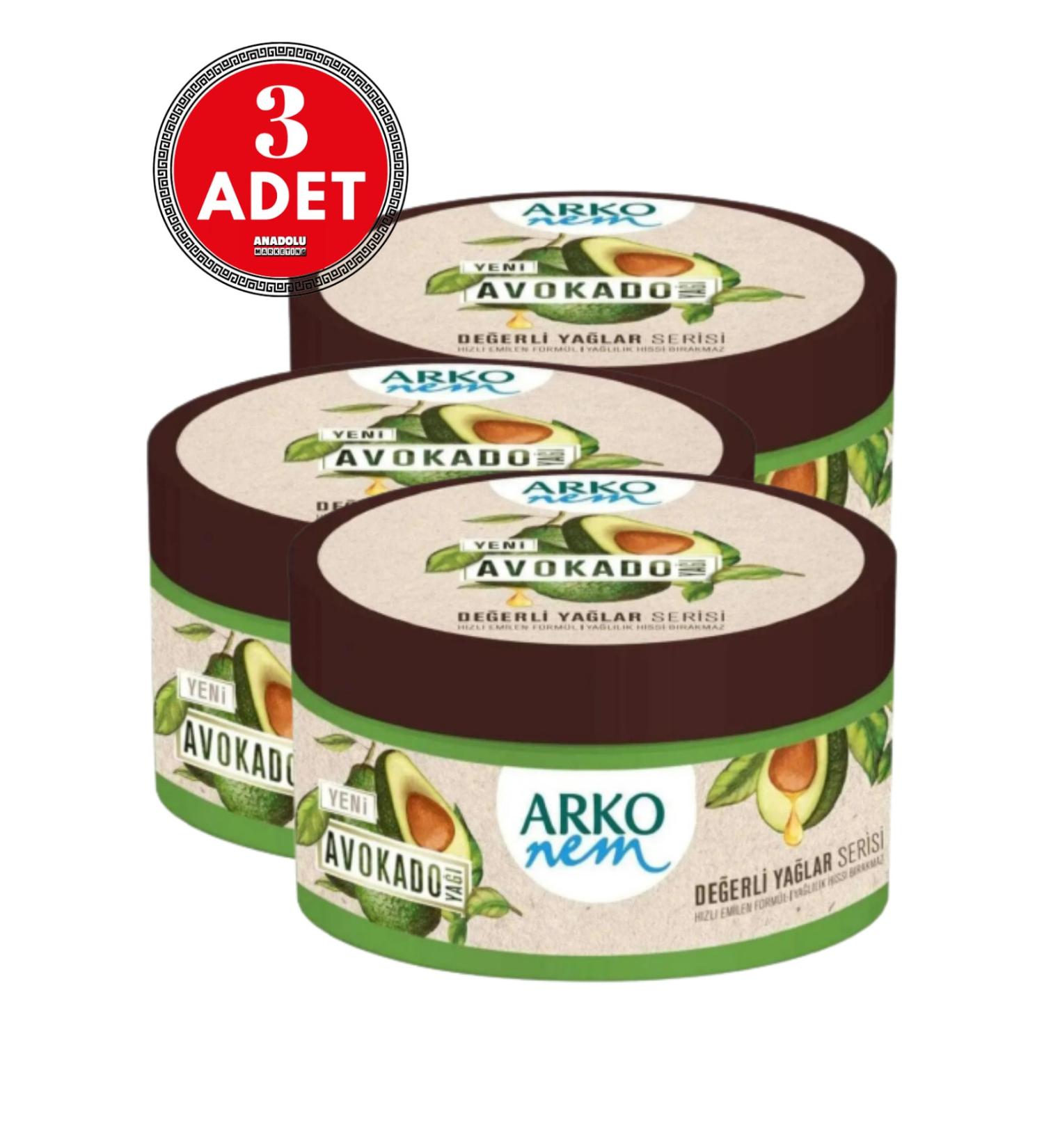 Arko Precious Oils Avocado Oil 250 ml 3 Pieces