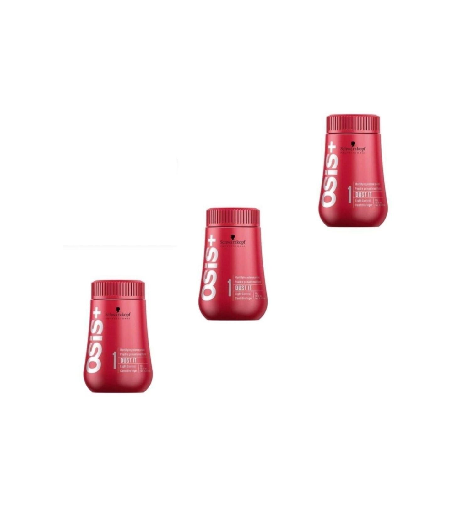 Schwarzkopf Osis Dust It Soft and Matte Styling Hair Powder 10 Ml X 3 Pieces