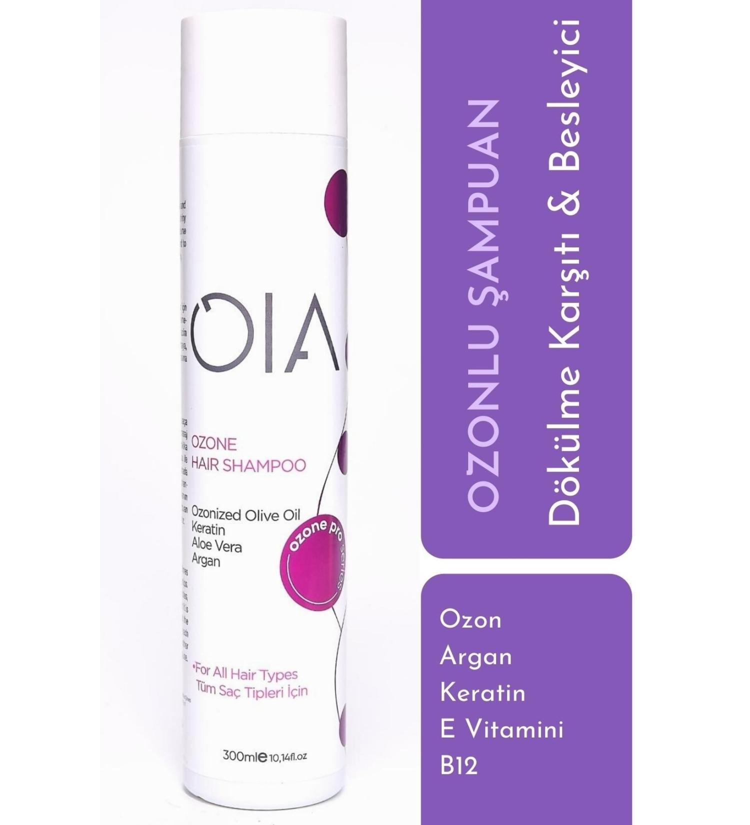 OIA Ozone Strengthened Hair Care Shampoo - Ozone Hair Shampoo 300 ml | SLS Salt and Paraben Free
