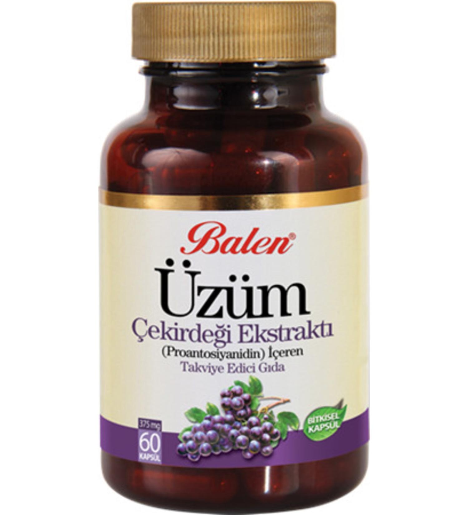Balen Grape Seed Extract 60 Capsules 375 Mg