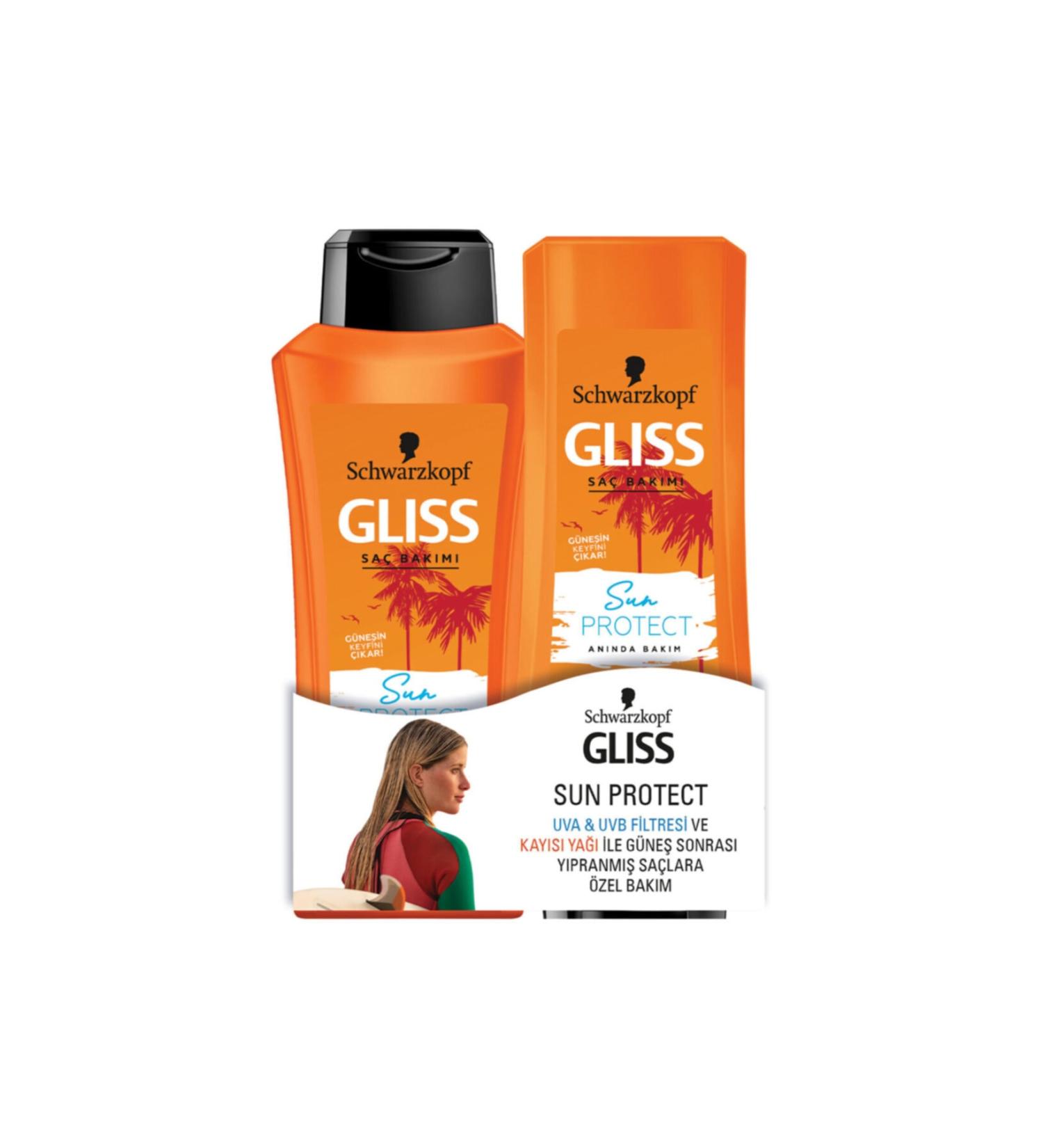 Gliss Sun Protect Shampoo 360 ml Hair Conditioner 360 ml