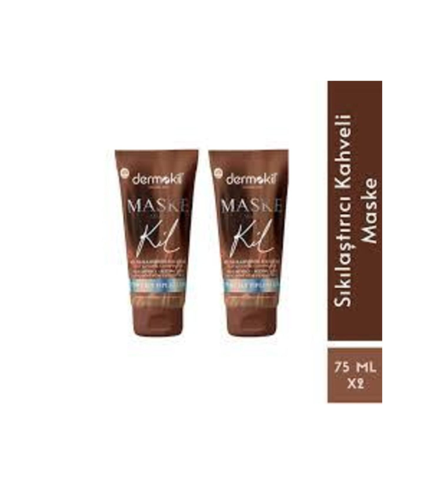 Dermokil Coffee Clay Firming Mask 75 Ml 2 Pieces