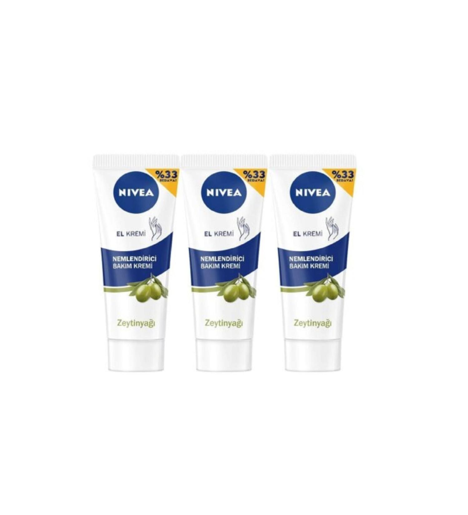 NIVEA Nivea Moisturizing Hand Cream Olive Oil 100m X3