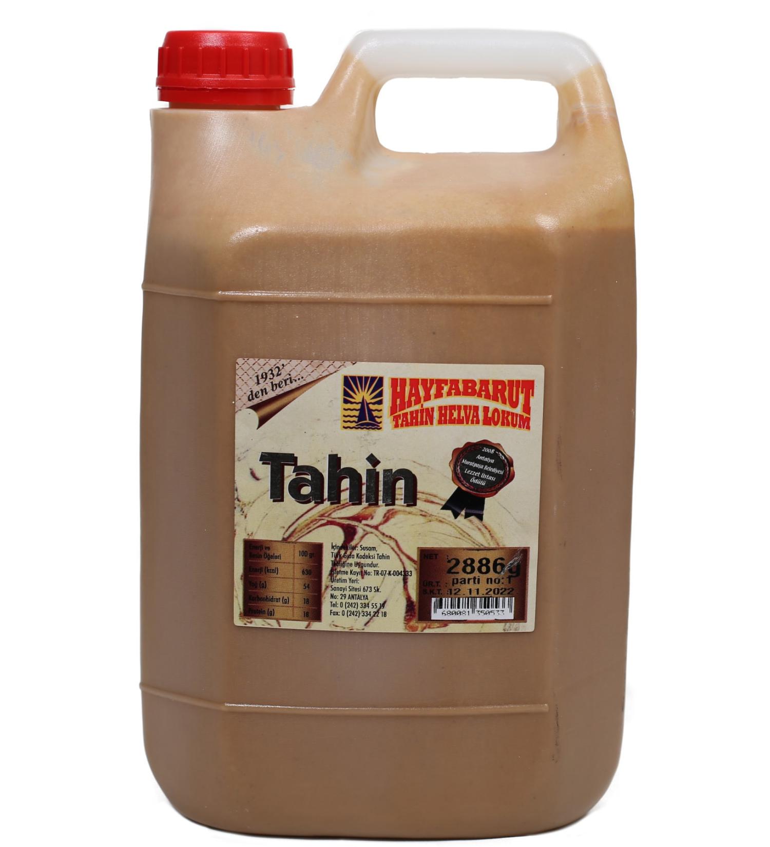 Hayfabarut Stone Mill Tahini Double Roasted 2886gr