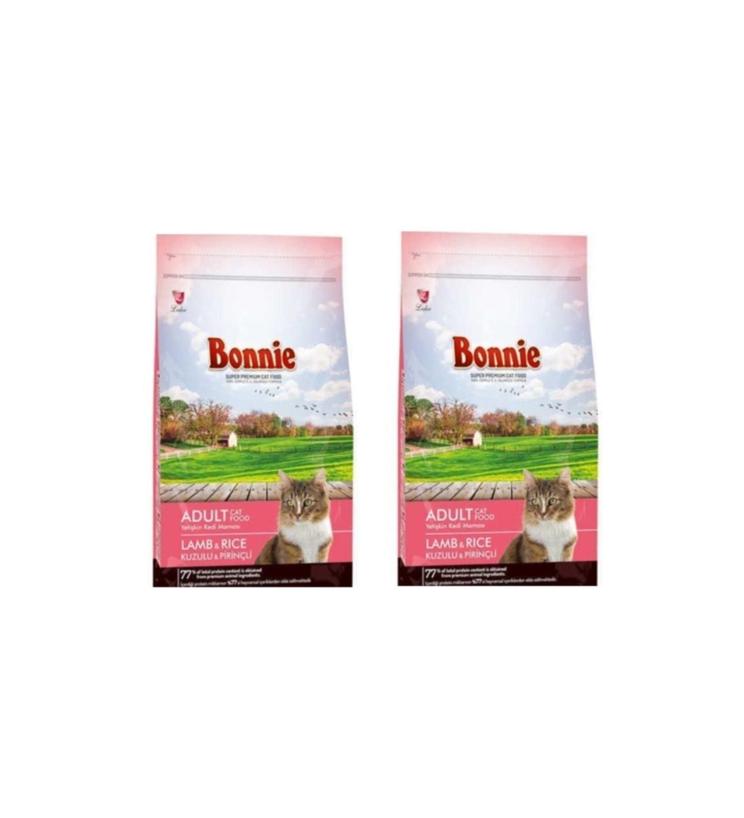 Bonnie Lamb Rice Adult Cat Food 1.5 Kg * 2 Pieces