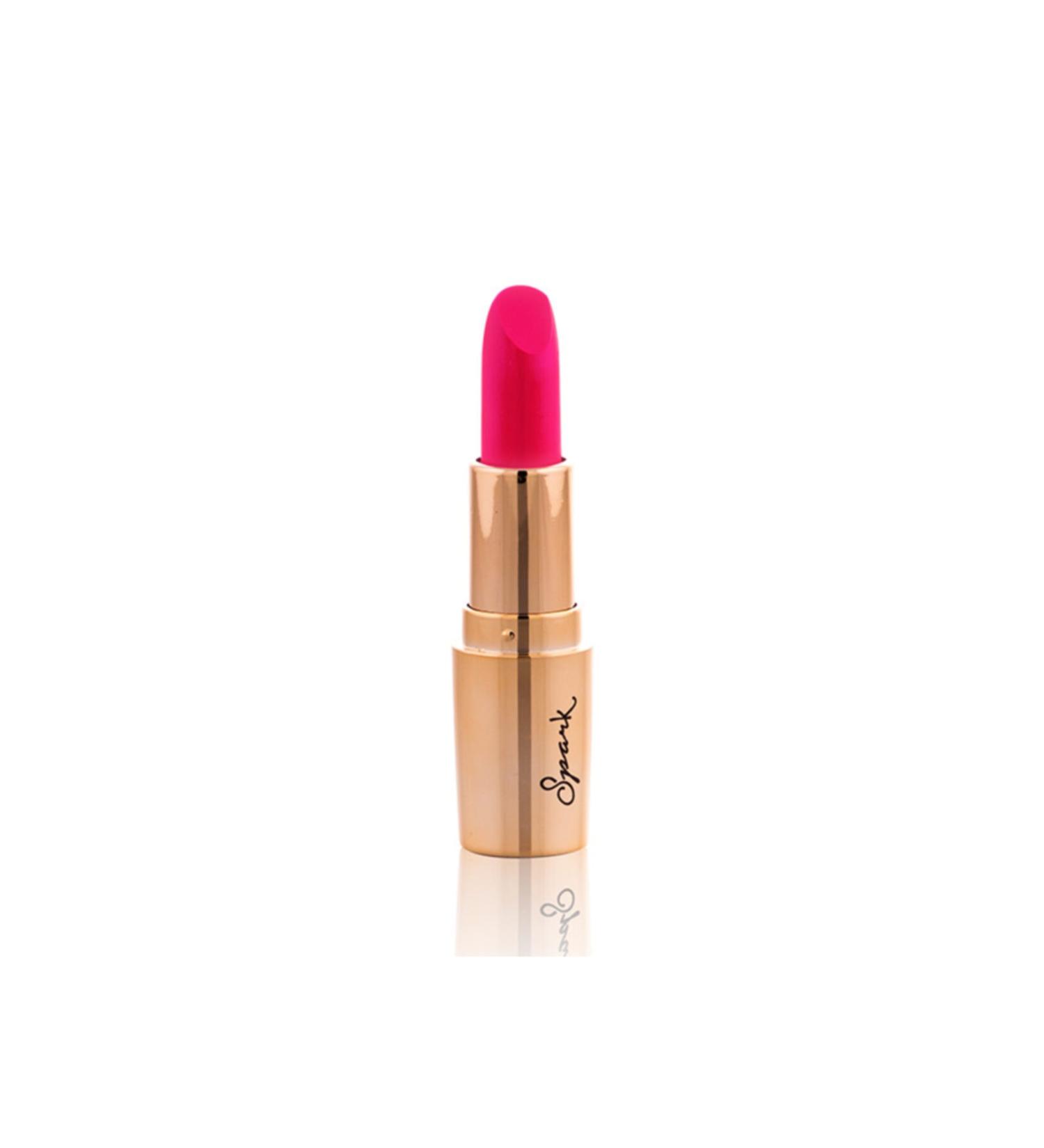 Huncalife Neon Pink Cashmere Gold Spark Lipstick