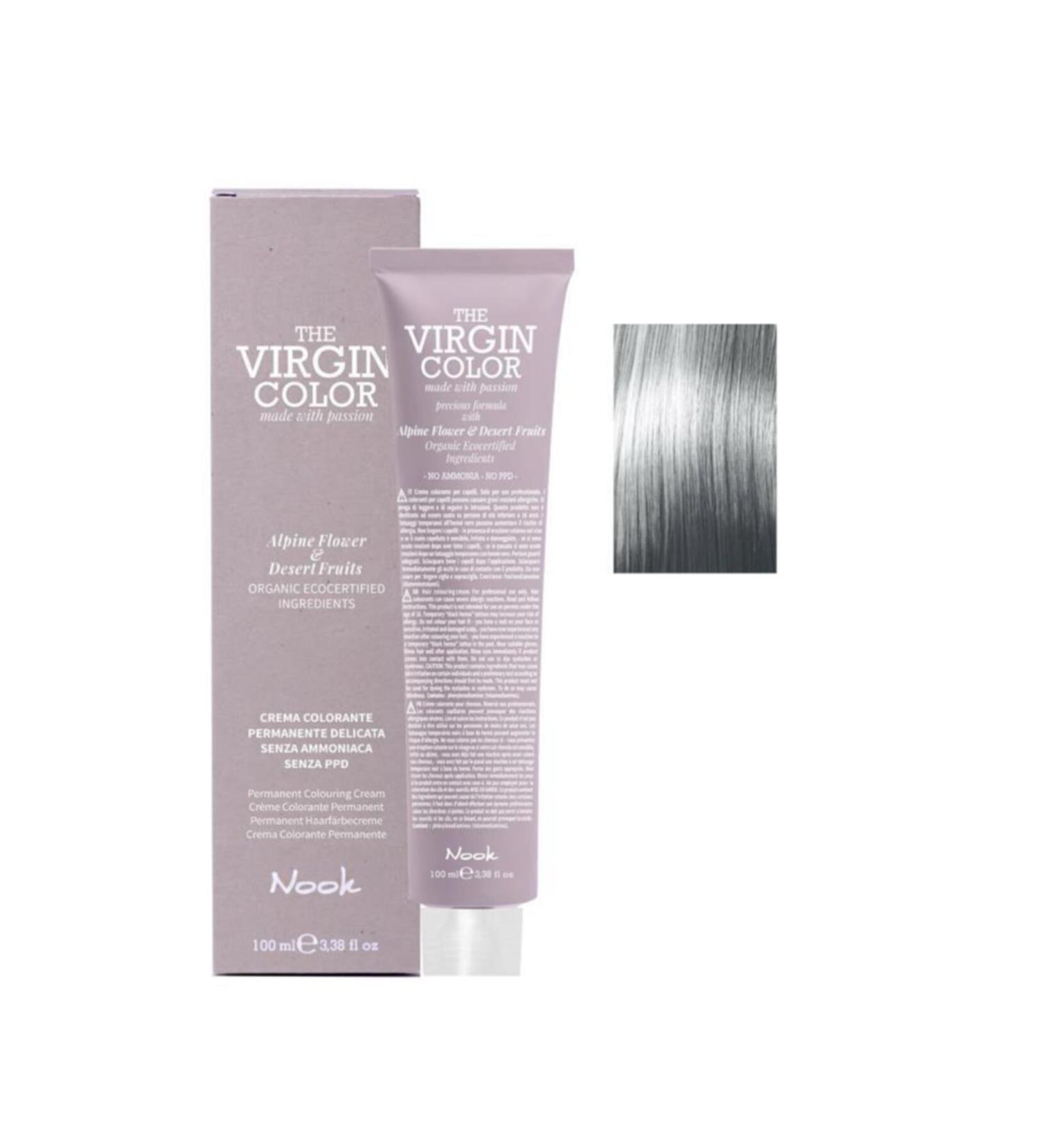 Nook The Virgin Color Ammonia Free Hair Dye Silver 100 ml
