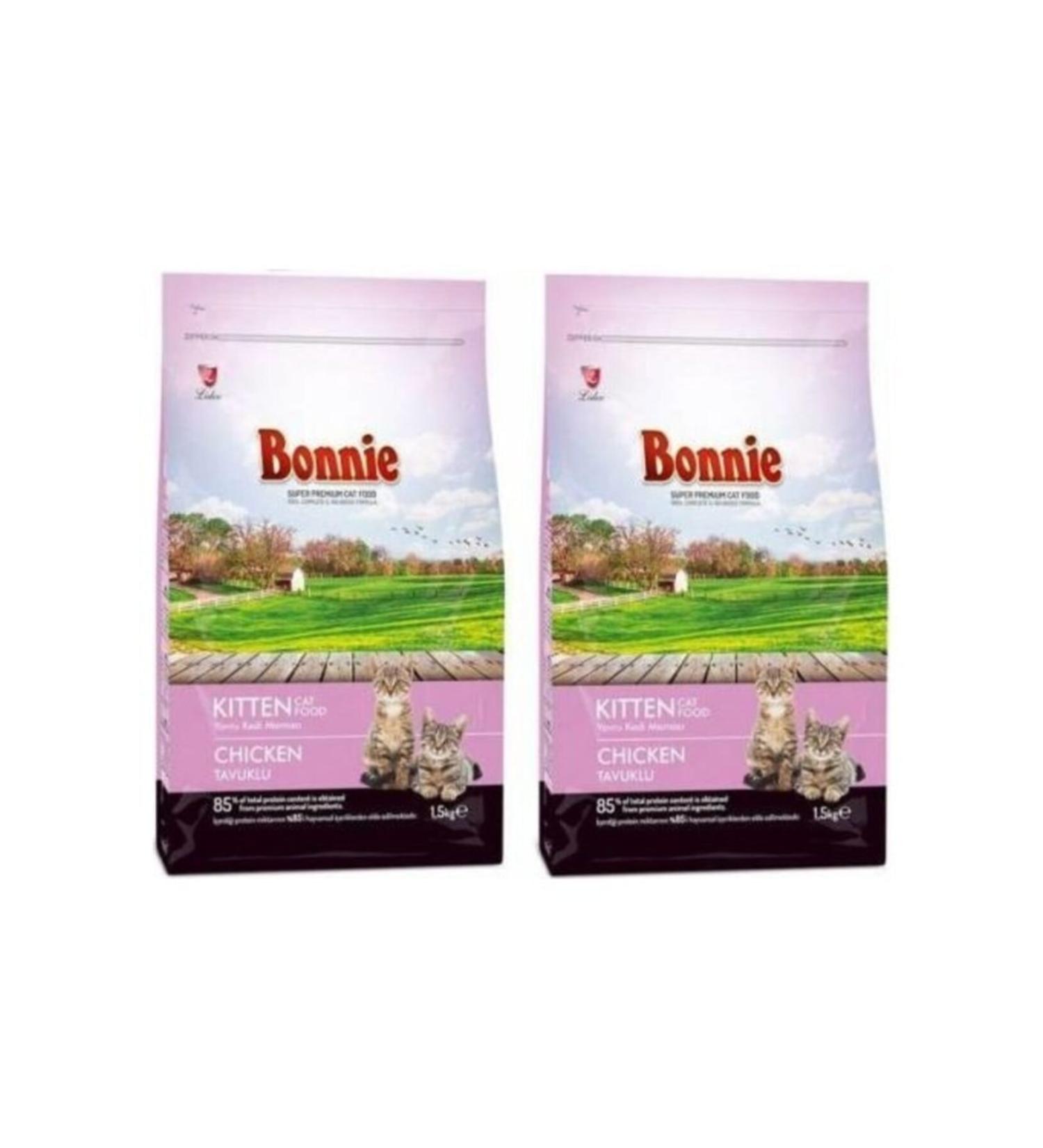 Bonnie Chicken Kitten Food 1.5 kg X 2 Pieces