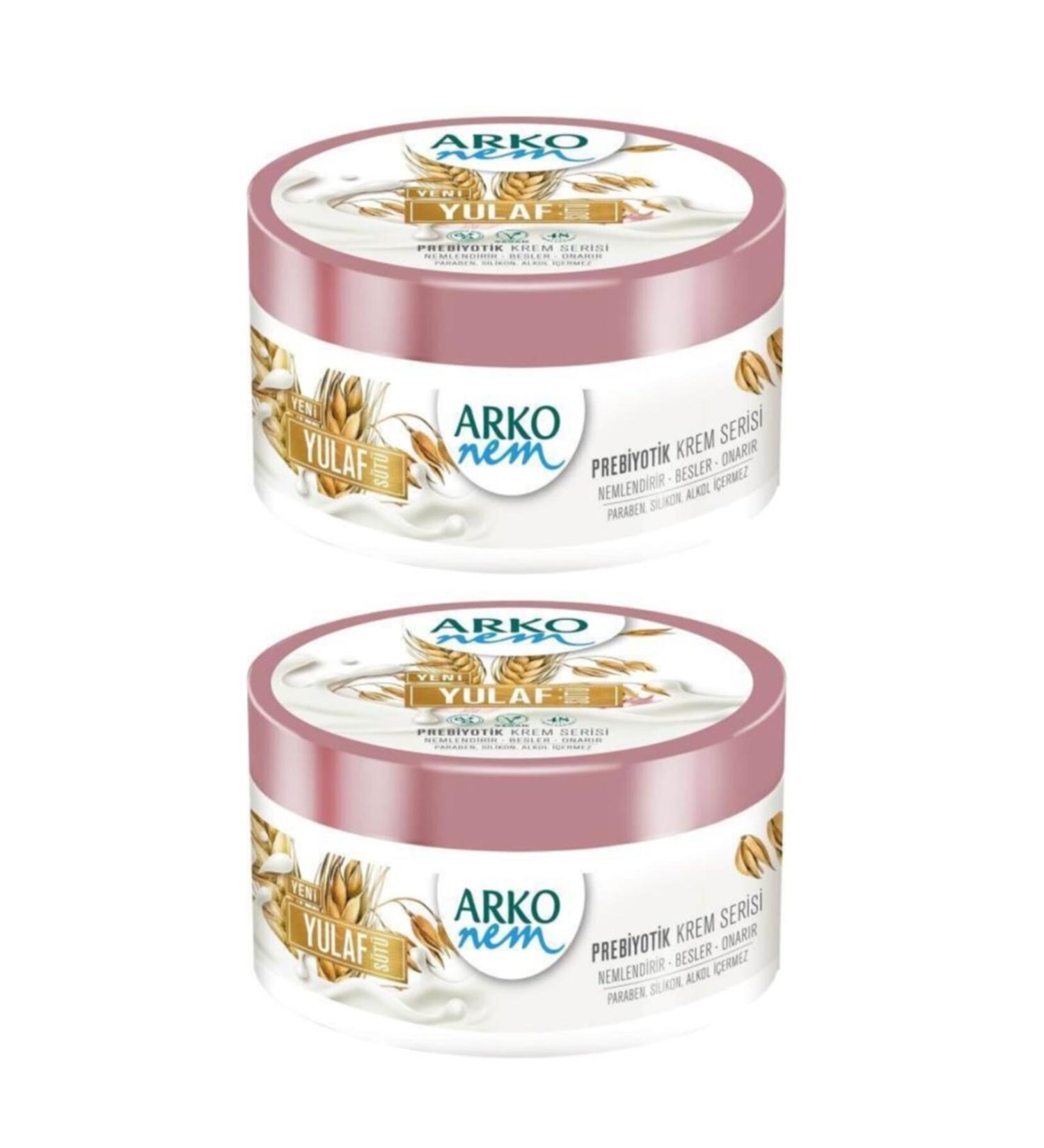 Arko Nem Prebiotic Cream Series Oat Milk 250 ml x 2