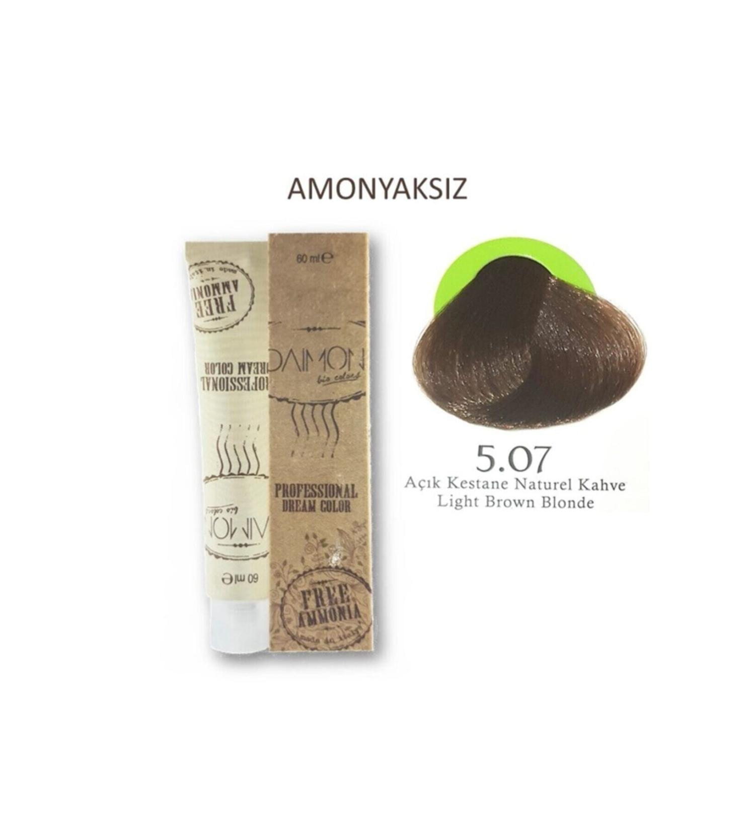 DAIMON Fa Ammonia Free Hair Dye 5.07 Light Chestnut Natural Brown