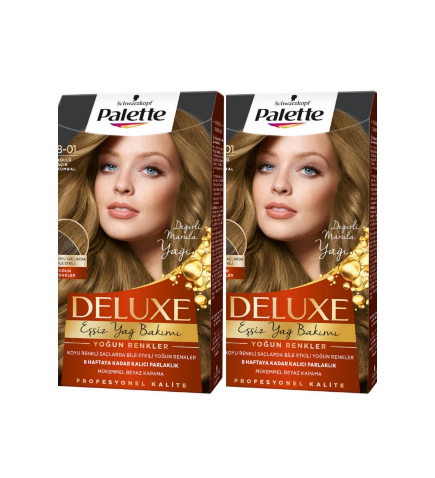 Palette Deluxe Hair Dye 8-01 Ash Light Blonde 2