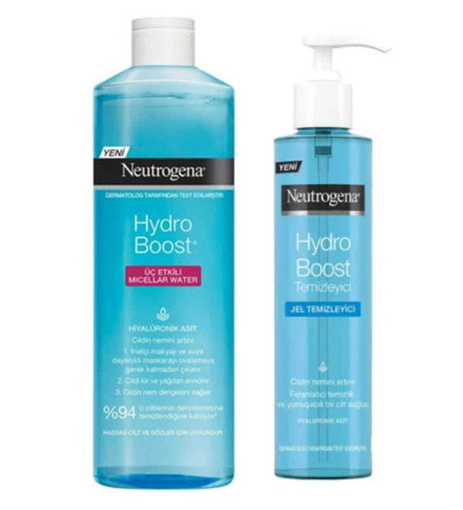 Neutrogena Hydro Boost Triple Action Micellar Water + Gel Cleanser