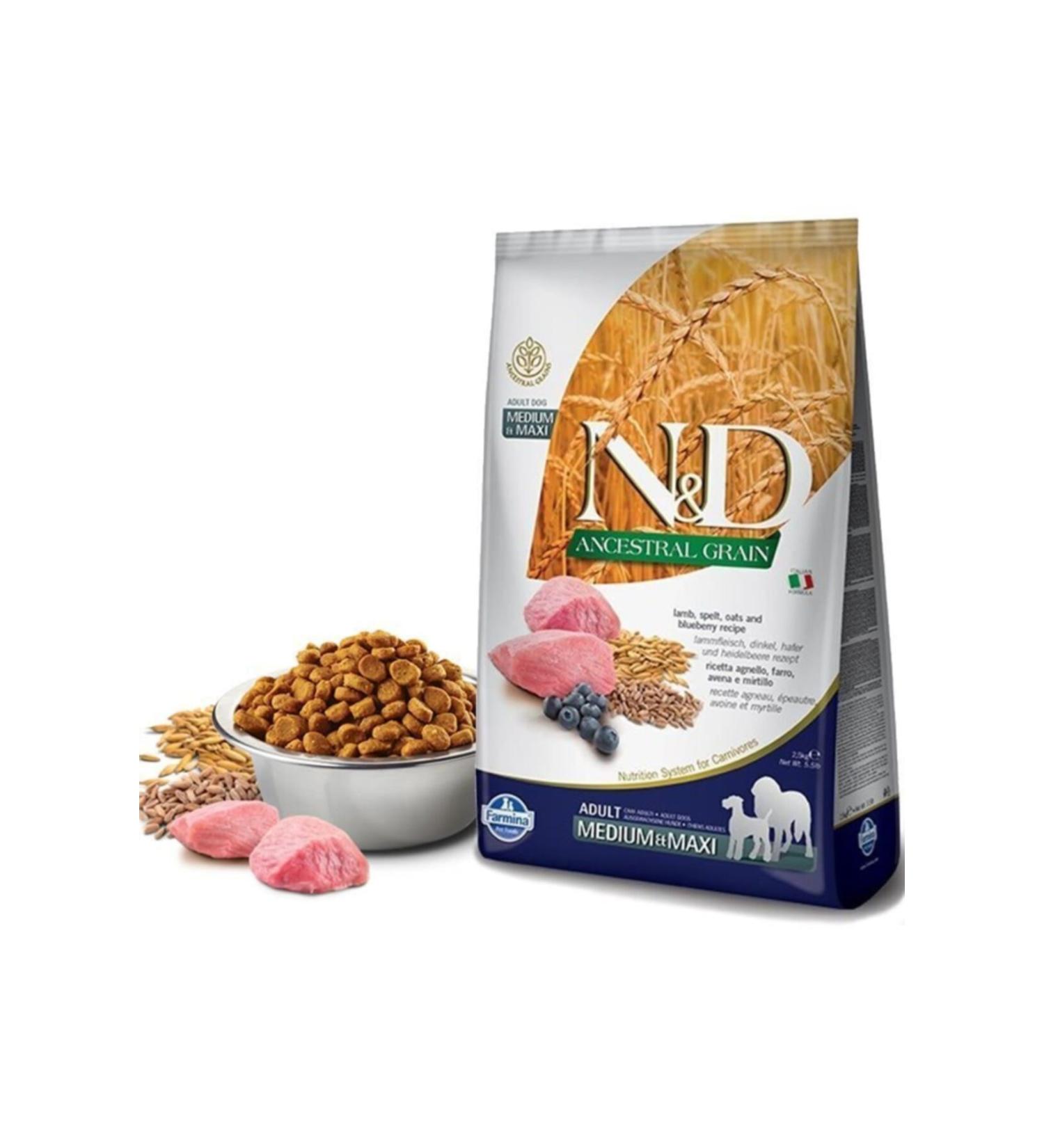 N & D Low Grain Lamb Blueberry Medium Maxi Dog Food 2.5 kg