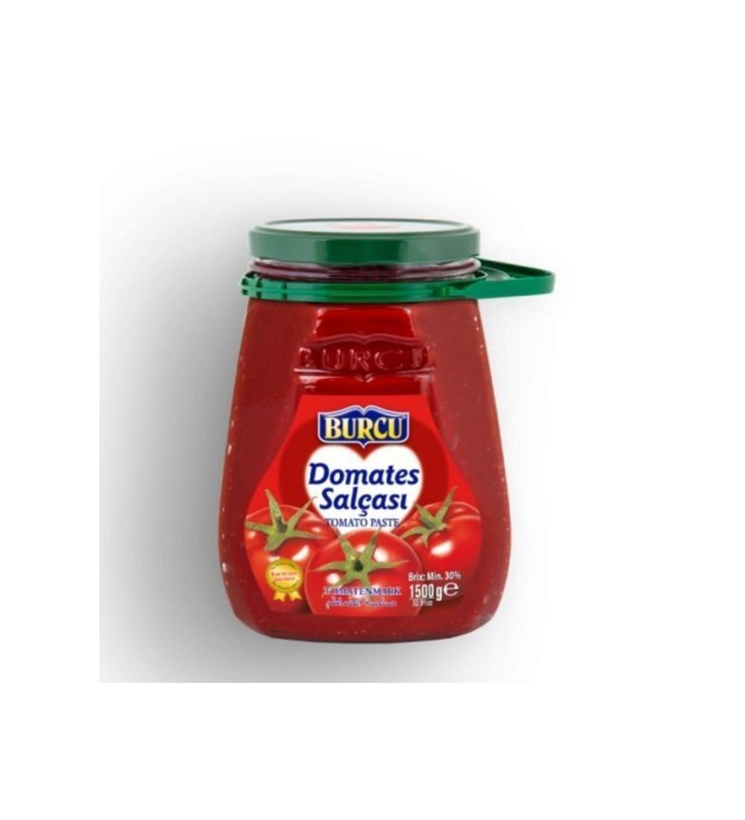Burcum Burcu Tomato Paste Glass Bottle 1500 gr
