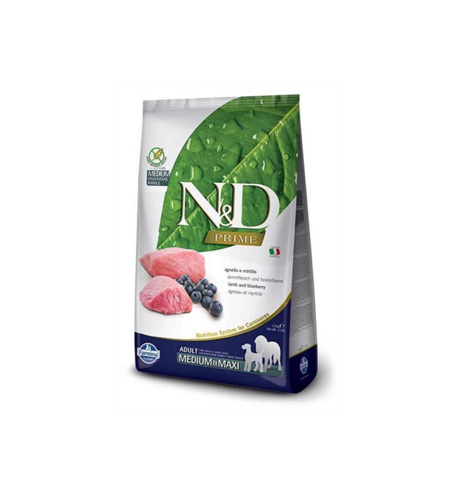 & D Nd Grain Free Lamb Blueberry Adult Dog Food 12 kg