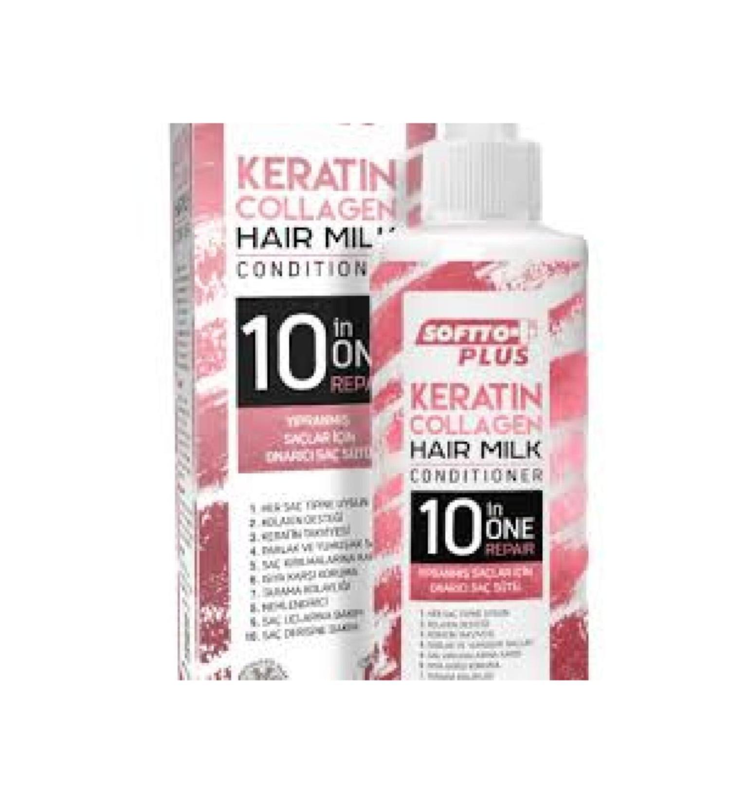Softo Plus Keratin Collagen Hair Milk New Date
