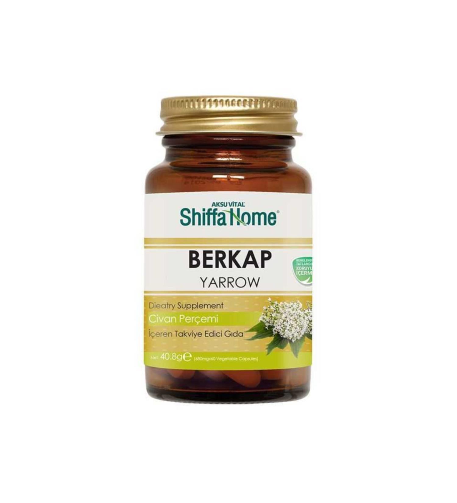 Shiffa Home Berkap Yarrow Capsule 60 Capsules Yarrow Berkap