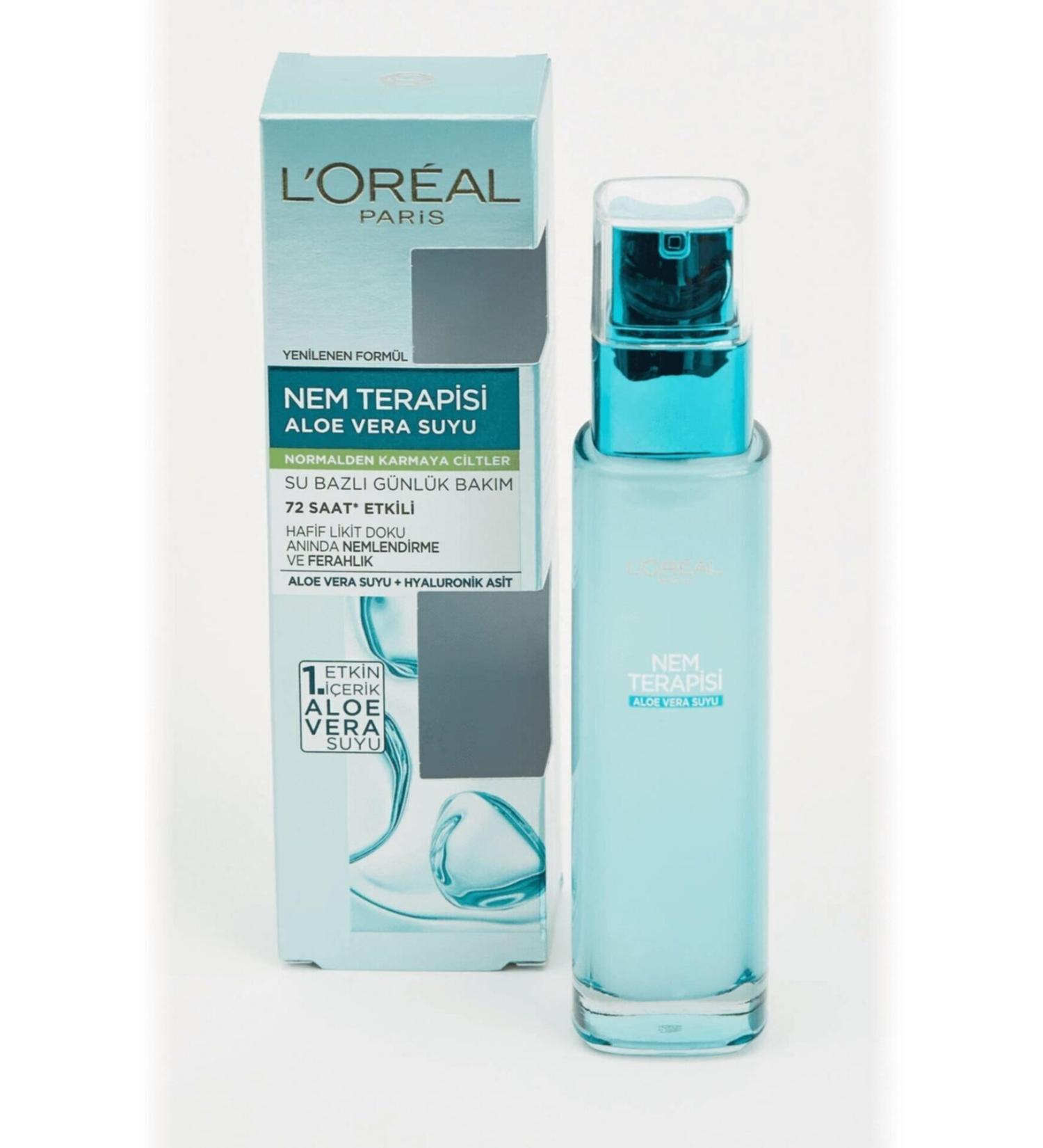 L'Oreal Paris Moisture Therapy Aloe Vera Juice Water-Based Daily Care for Normal to Combination Skin 70ml 3600523424894