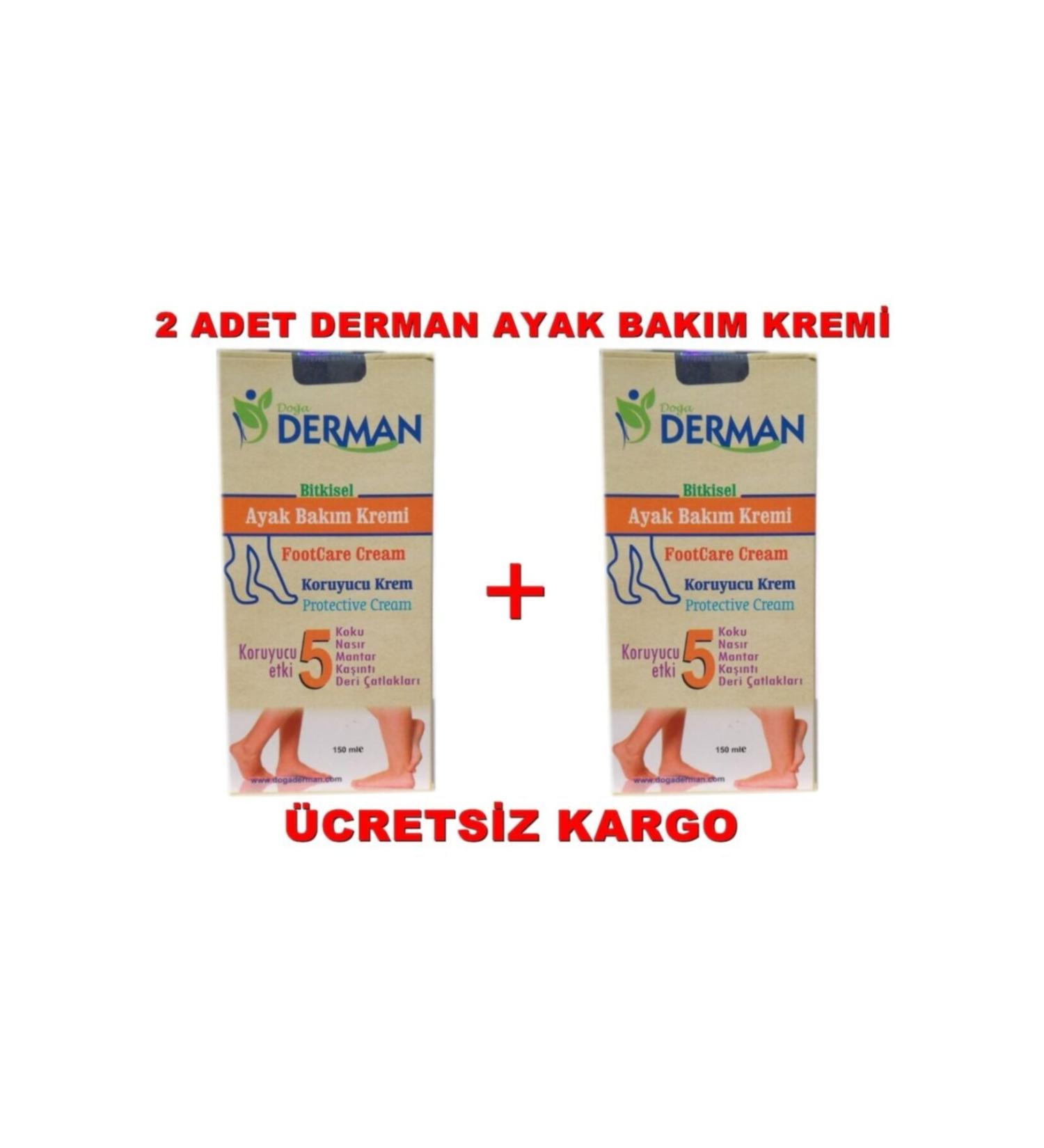 Derman Herbal Foot Care Cream 5 Effective 2 Pieces