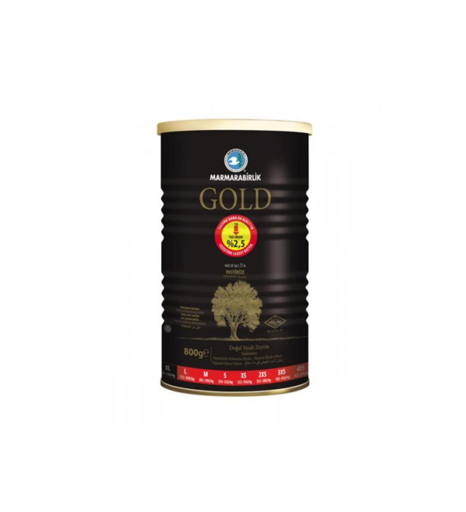 Marmarabirlik Gold Black Olives 800 gr - 6-Pack