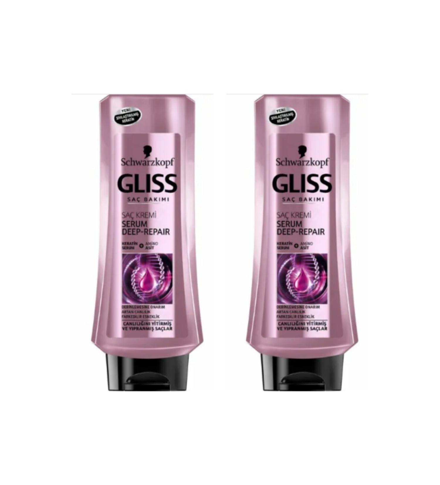 Gliss Serum Deep Repair Conditioner 360 Ml 2 Pack