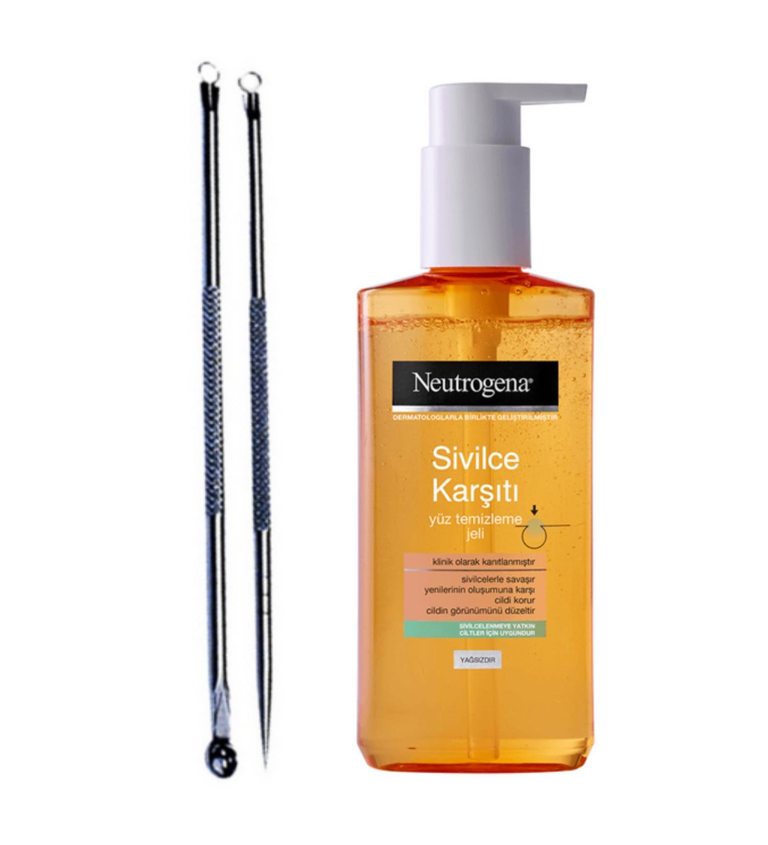 Neutrogena Acne Blackhead Cleaner Anti-Comedone and Pimple Face Wash Gel 200ml