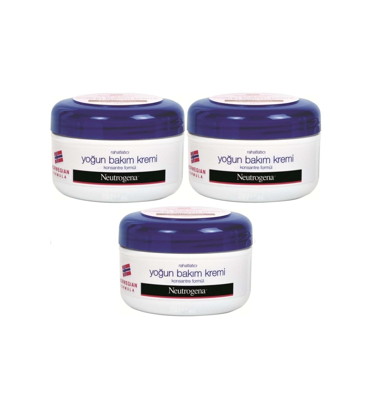 Neutrogena Norwegian Formula Intensive Care Cream 200 Ml (Set of 3)