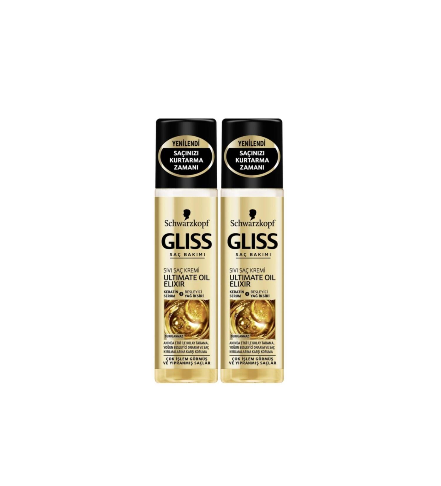 Gliss Ultimate Oil Elixir Liquid Hair Conditioner 200 ml x 2 Pack