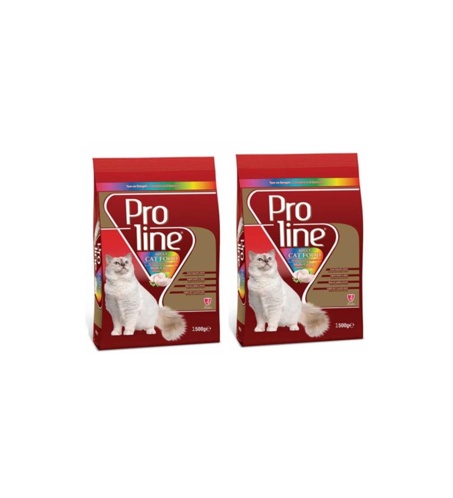Proline Proline Optium Colored Chicken Adult Cat Food 1.5 Kg * 2 Pieces