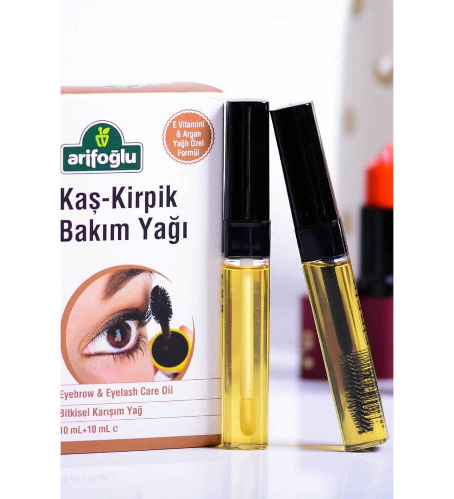 Arifo lu Eyebrow Eyelash Care Oil 10 ml + 10 ml -Argan Oil & Natural Vitamin E - Buy Online on GoSupps.com