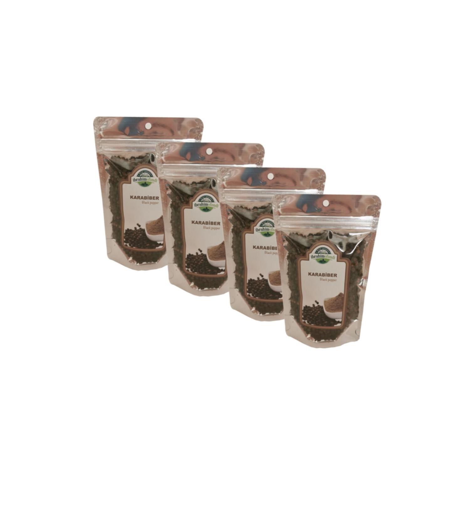 brahim Efendi Black Pepper 80 Gr. Pack of 4