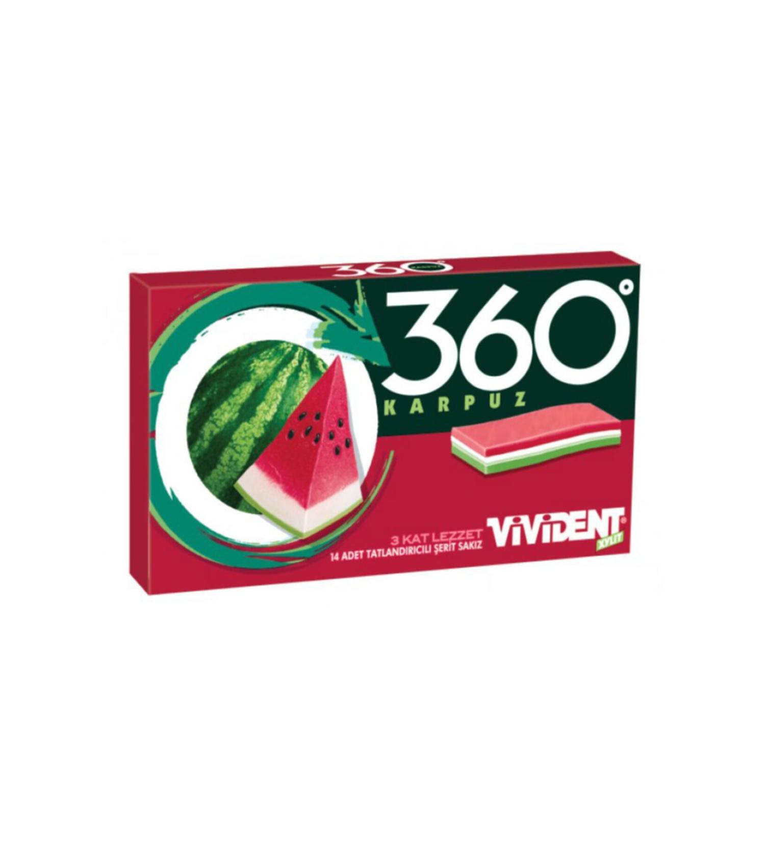 Vivident Leaf 360 Watermelon 33 gr - 18 Pack