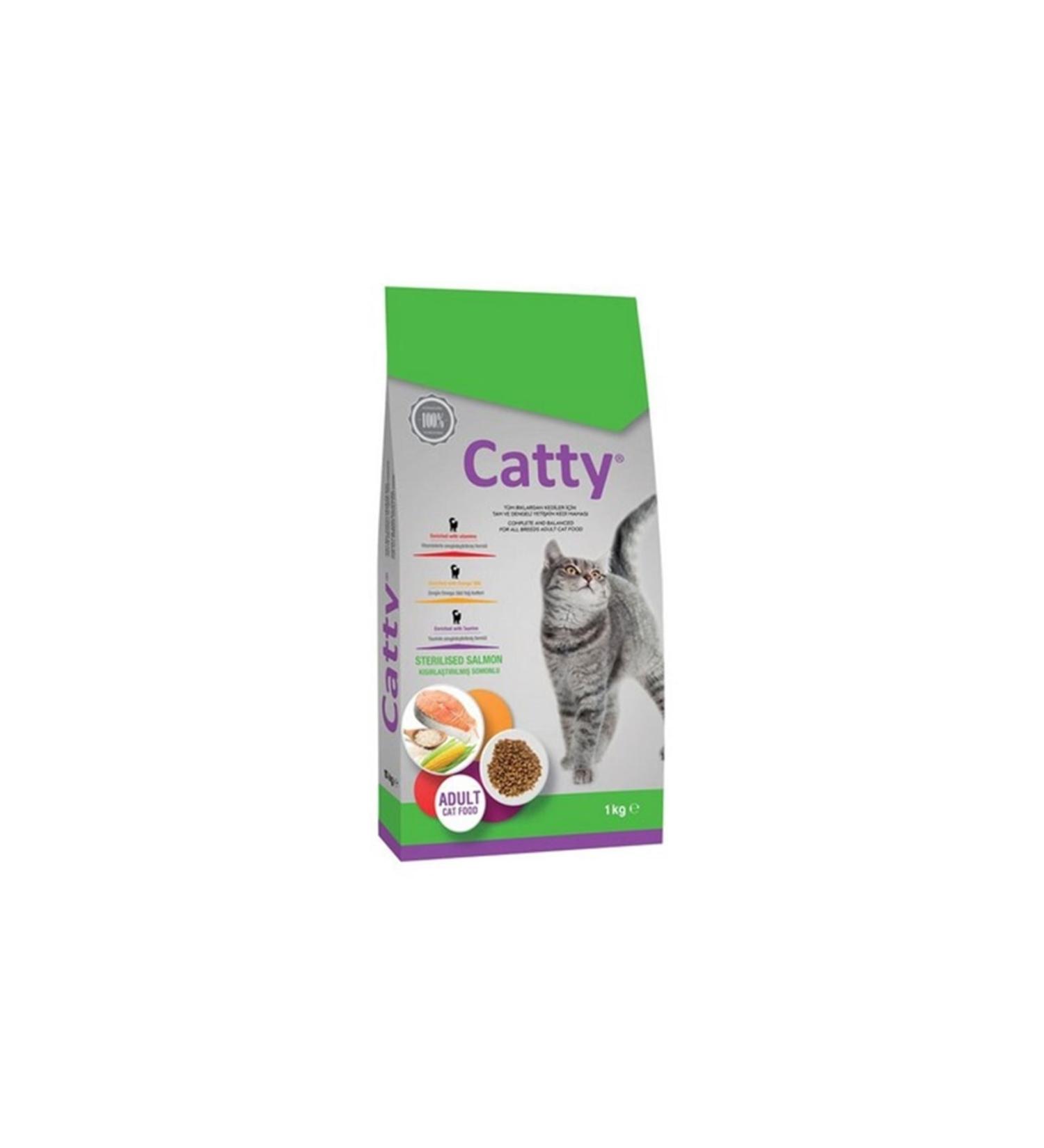Catty Light Sterilized Salmon Cat Food 1 Kg